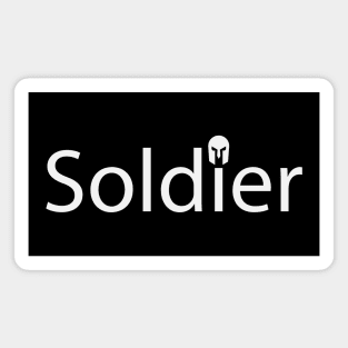 Soldier creative text design Magnet